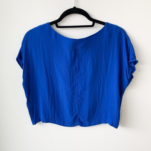 TOPSHOP Cropped Silky Top - Picture 3 of 4